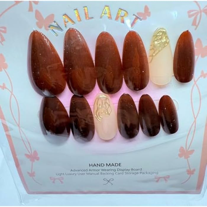 Gel Finish Press On Nails – Salon Look Artificial Nails, Professional Gel Effect, Multiple Shapes & Sizes, Long-Lasting Reusable Fake Nails (3) - Image 2